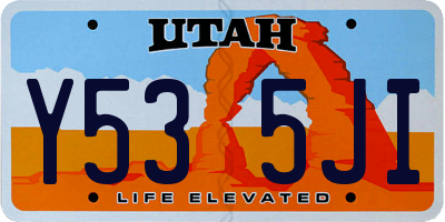 UT license plate Y535JI