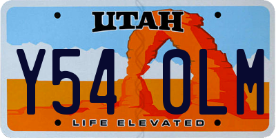 UT license plate Y540LM