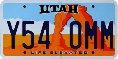 UT license plate Y540MM