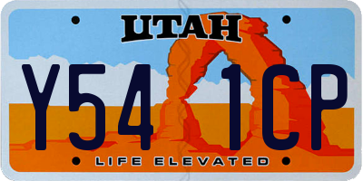 UT license plate Y541CP