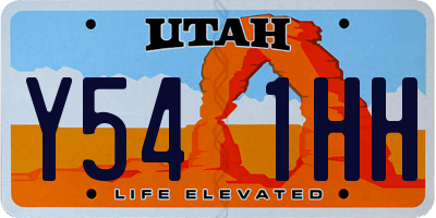 UT license plate Y541HH