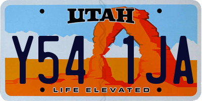UT license plate Y541JA