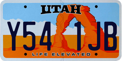 UT license plate Y541JB