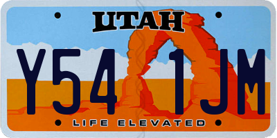 UT license plate Y541JM