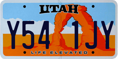 UT license plate Y541JY