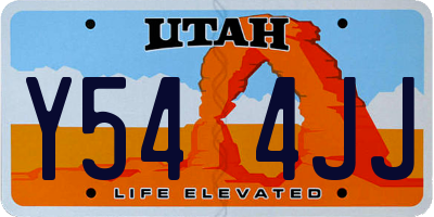 UT license plate Y544JJ