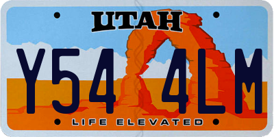 UT license plate Y544LM