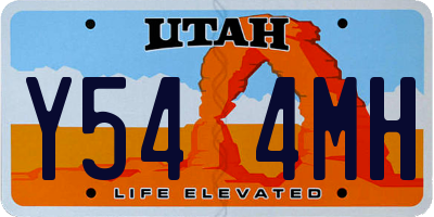 UT license plate Y544MH