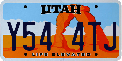 UT license plate Y544TJ