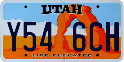 UT license plate Y546CH