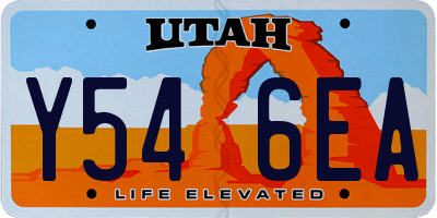 UT license plate Y546EA