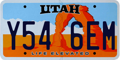 UT license plate Y546EM
