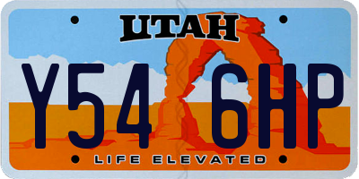 UT license plate Y546HP