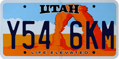 UT license plate Y546KM