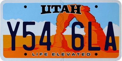 UT license plate Y546LA