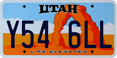 UT license plate Y546LL