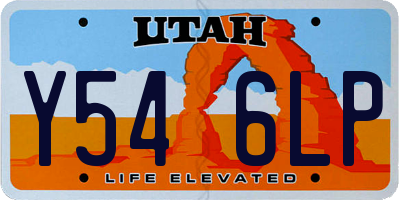 UT license plate Y546LP