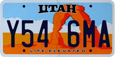 UT license plate Y546MA