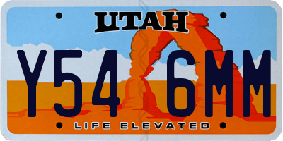 UT license plate Y546MM