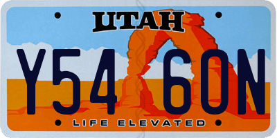 UT license plate Y546ON