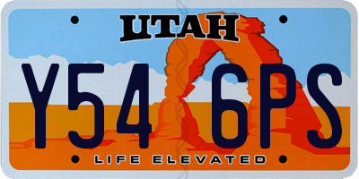 UT license plate Y546PS