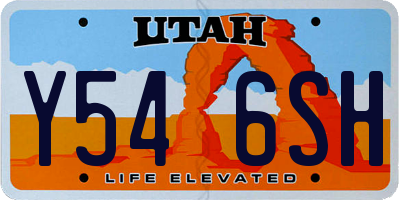 UT license plate Y546SH