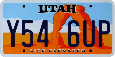 UT license plate Y546UP