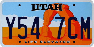 UT license plate Y547CM