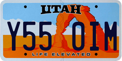 UT license plate Y550IM
