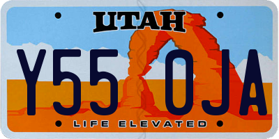 UT license plate Y550JA