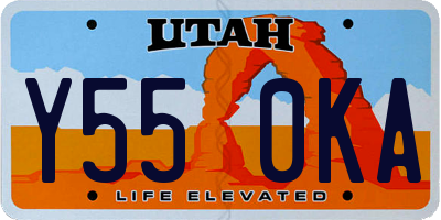 UT license plate Y550KA