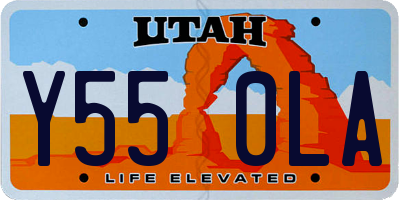 UT license plate Y550LA