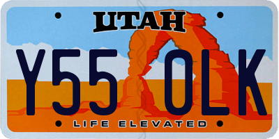 UT license plate Y550LK