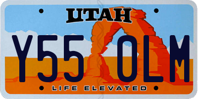 UT license plate Y550LM