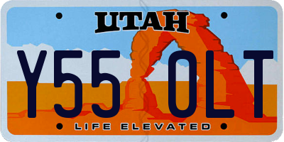 UT license plate Y550LT