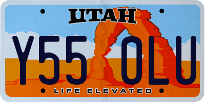 UT license plate Y550LU