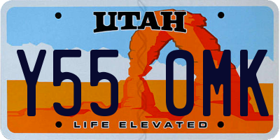 UT license plate Y550MK