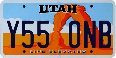 UT license plate Y550NB