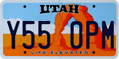 UT license plate Y550PM