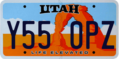 UT license plate Y550PZ