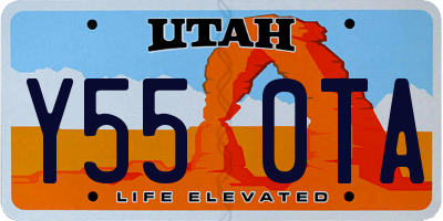 UT license plate Y550TA