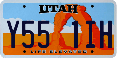 UT license plate Y551IH