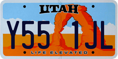UT license plate Y551JL