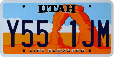 UT license plate Y551JM