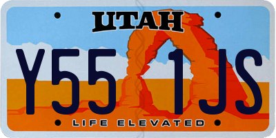 UT license plate Y551JS