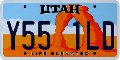 UT license plate Y551LD