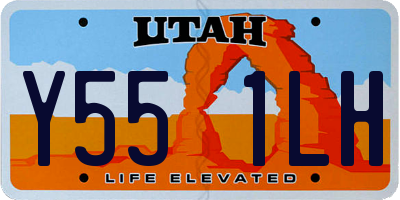 UT license plate Y551LH