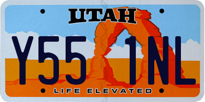 UT license plate Y551NL