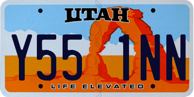 UT license plate Y551NN