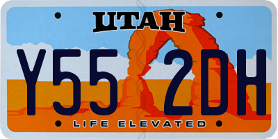 UT license plate Y552DH
